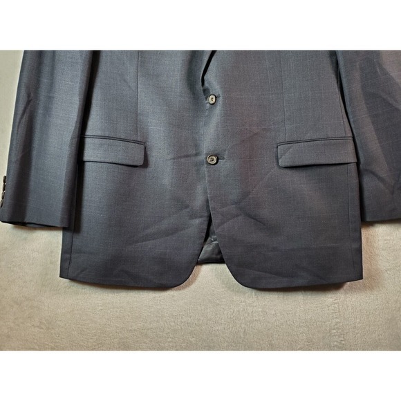 Lauren Ralph Lauren Blazer Coat Mens Size 44L Gray Single Breasted Two Button - Picture 3 of 14